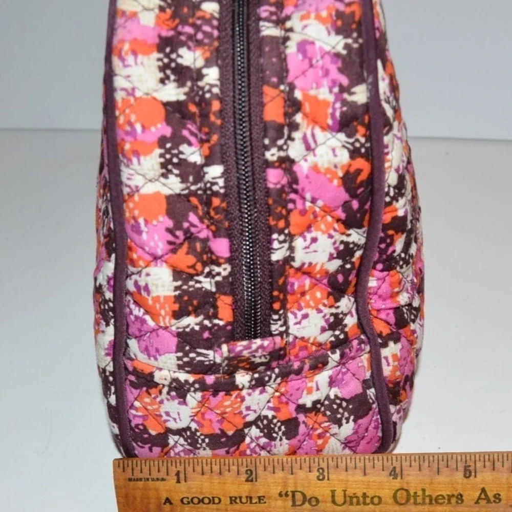 Vera Bradley Houndstooth Tweed Cosmetic Travel storage Bag 10